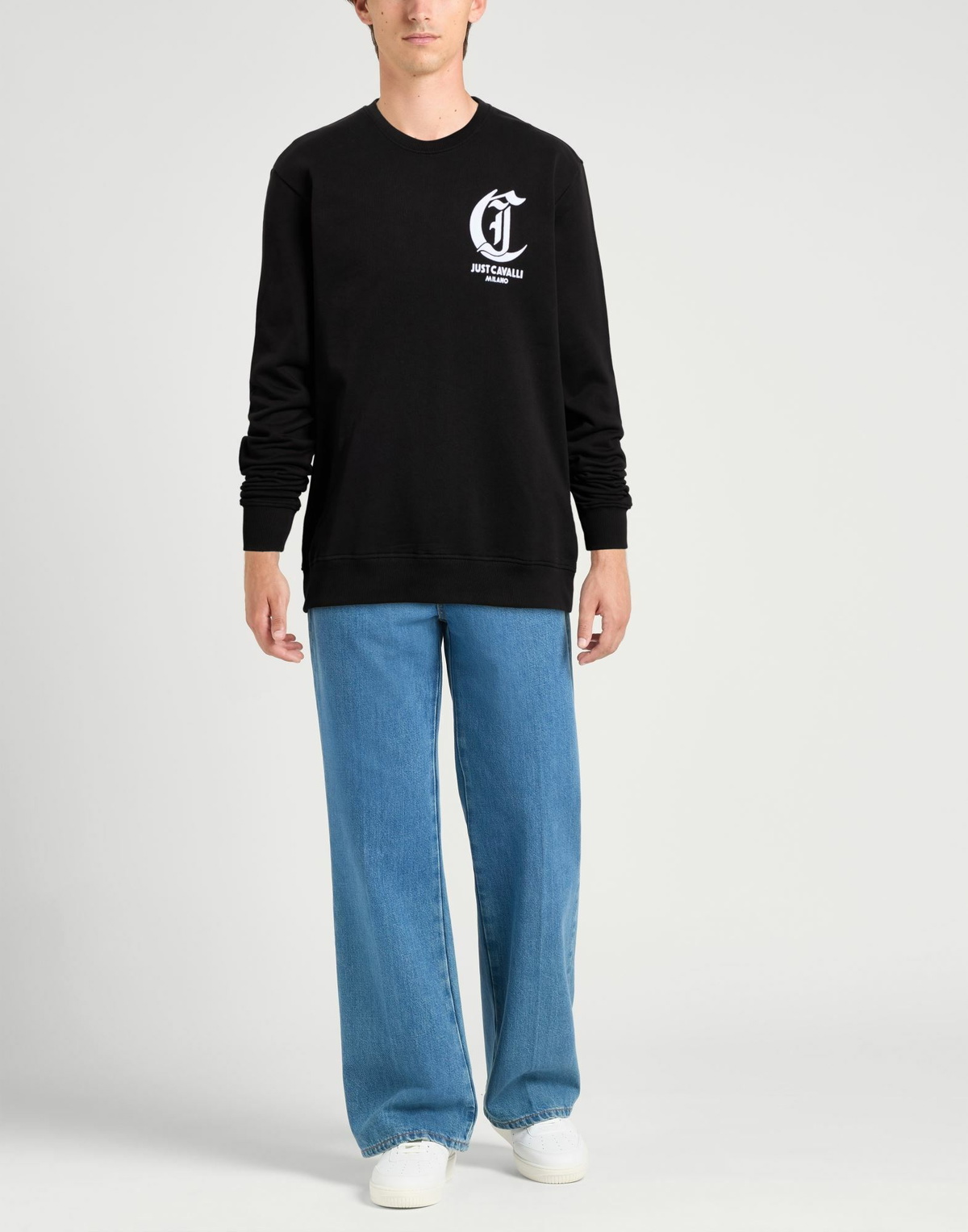 Just Cavalli Mens Sweatshirt in Black