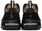 Burberry Black & Red Arthur Sneakers