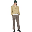 LHomme Rouge Brown Check Floater Trousers