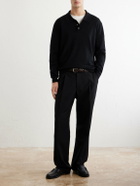 A.P.C. - Riou Virgin Wool Polo Shirt - Black