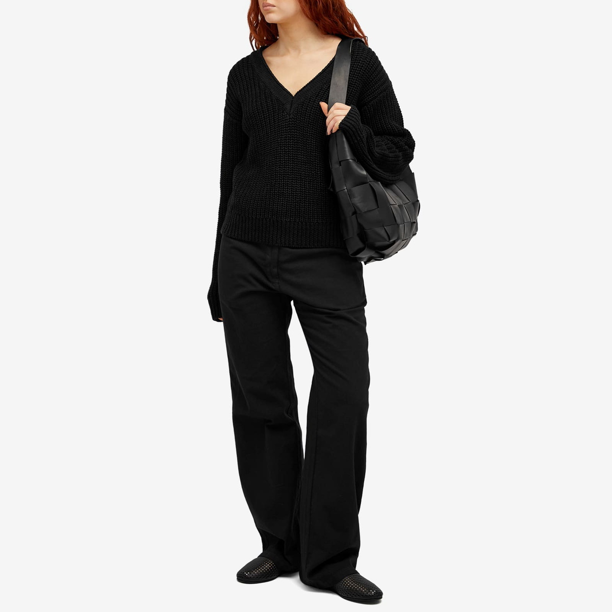 Faithfull The Brand Women's Barbaine Knit Jumper in Charcoal