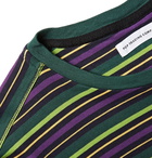 Pop Trading Company - Alpine Logo-Embroidered Striped Cotton-Jersey T-Shirt - Men - Green