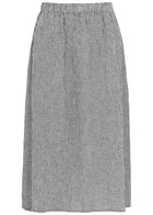Eileen Fisher Checked Midi Skirt Black And White