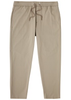 Moncler Tapered-leg Twill Trousers Cream