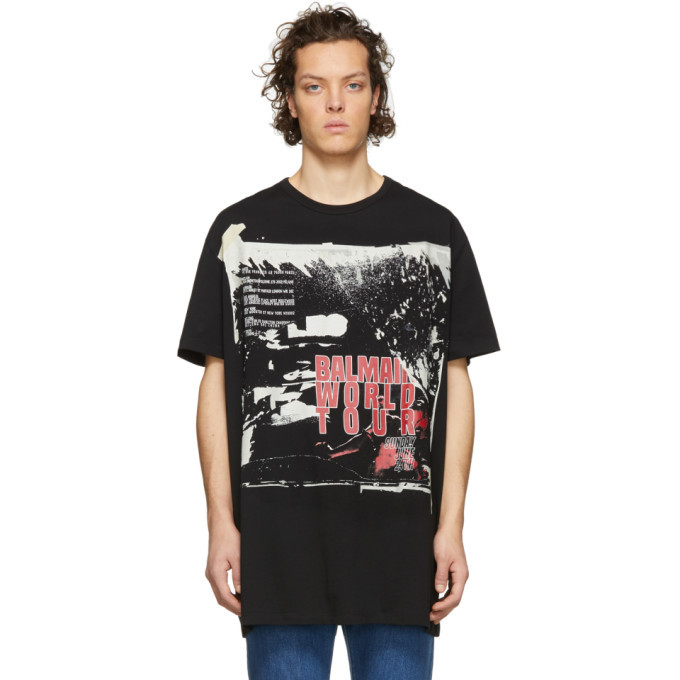 Photo: Balmain Black World Tour T-Shirt