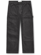 GENERAL ADMISSION - Straight-Leg Cotton-Canvas Trousers - Black