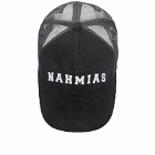 Nahmias Men's Varsity Corduroy Trucker Cap in Black