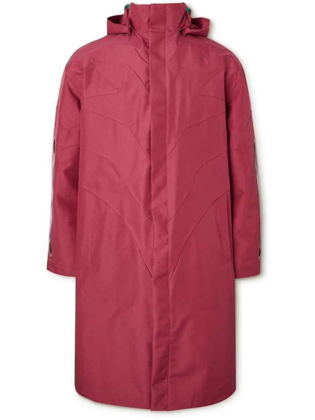 Photo: UNDERCOVER - Neon Genesis Evangelion PVC-Trimmed Nylon Hooded Parka - Red