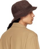 NEEDLES Brown Embroidered Bucket Hat