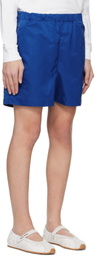 Sporty & Rich Navy Bold Health Nylon Shorts