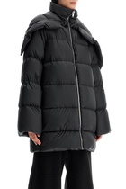 MONCLER X RICK OWENS unisex hooded cyclopic coat Black