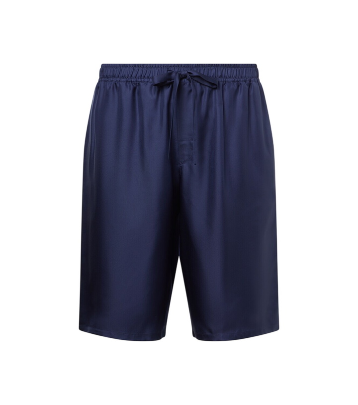 Photo: Dolce&Gabbana Silk satin bermuda shorts