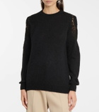 Costarellos Mattie lace appliqué sweater
