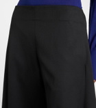 Alaïa Caped wool wide-leg pants