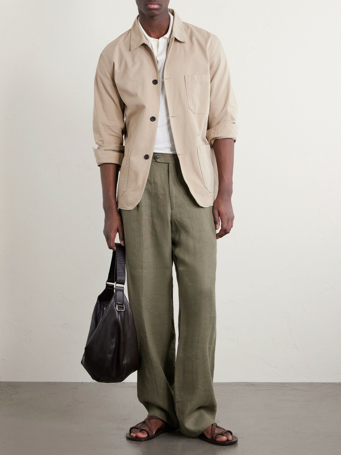 Portuguese Flannel - Cotton-Twill Chore Jacket - Neutrals