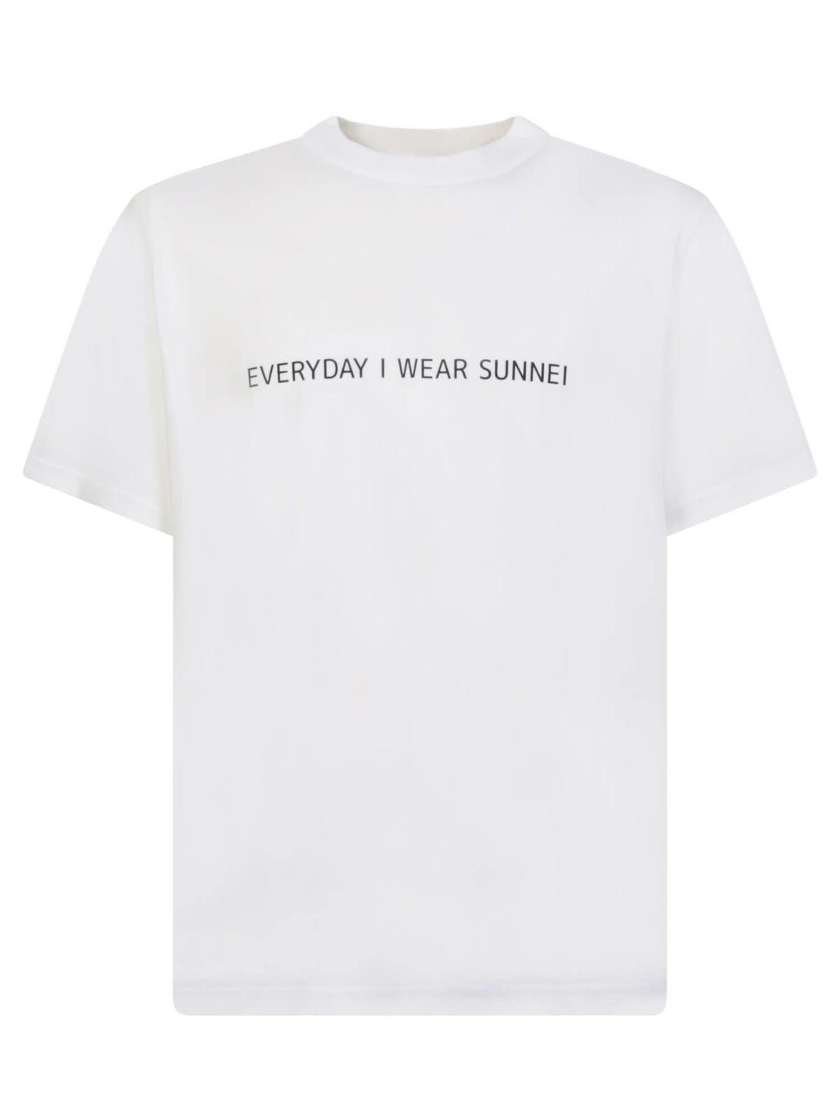 Tシャツ・カットソー SUNNEI HEAD OF FASHION T-SHIRT (MRTWXJER054_JER012WHITE) SUNNEI White 'Head Of Fashion' T-Shirt Sunnei