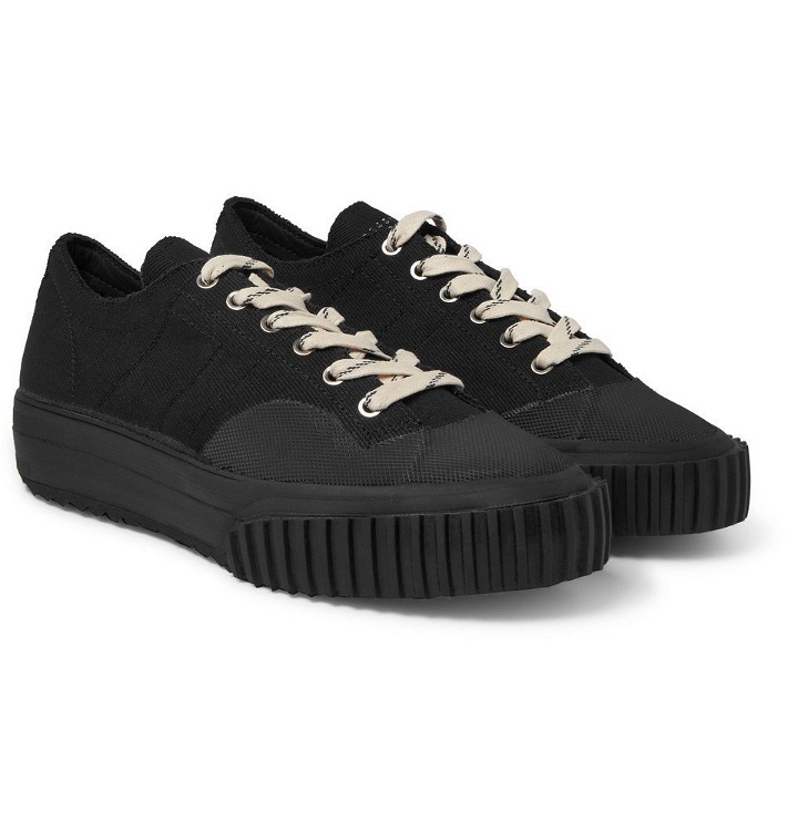 Photo: Maison Margiela - Canvas and Rubber Sneakers - Black