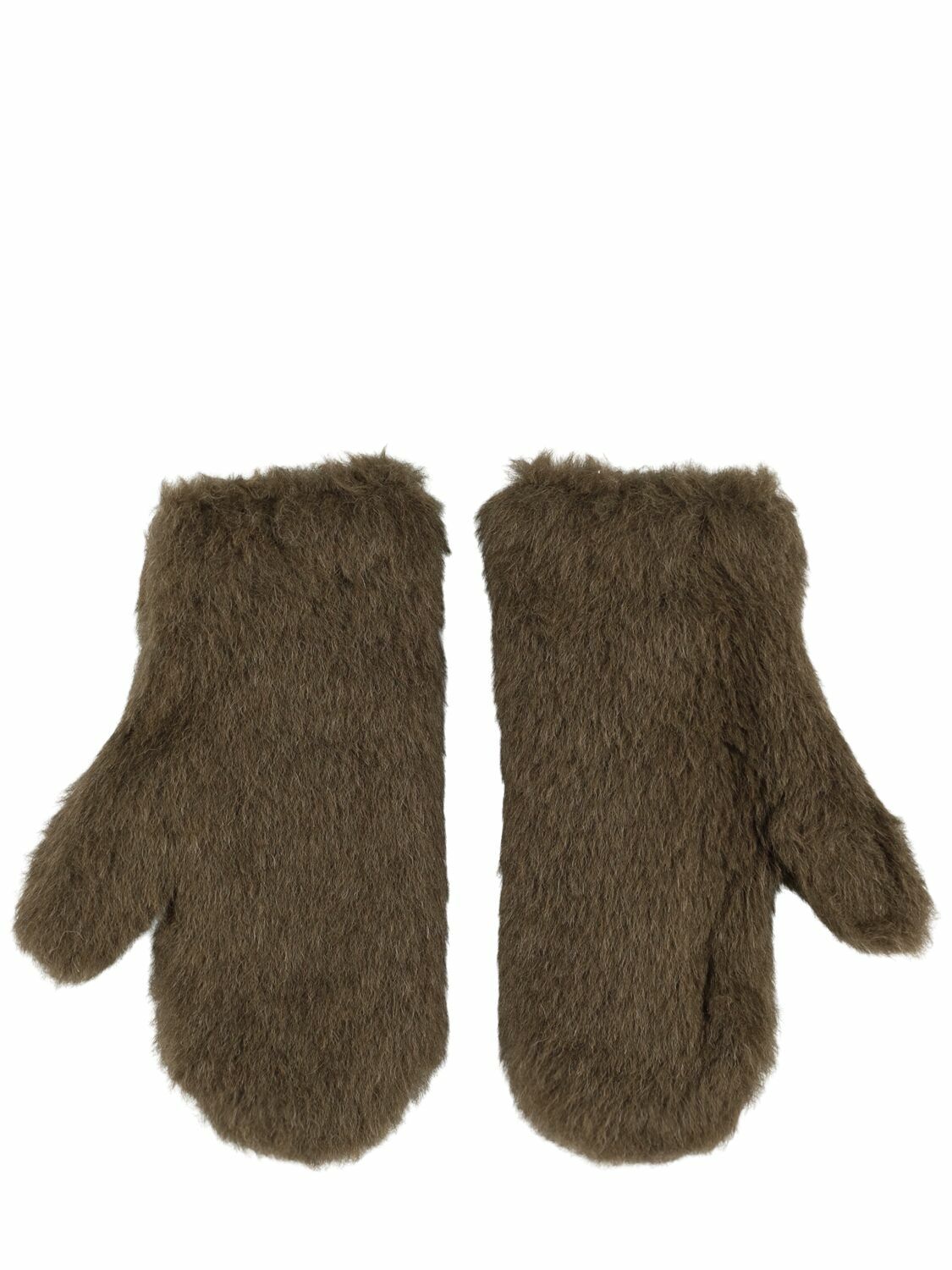 MAX MARA Lvr Exclusive Ombrato Teddy Gloves