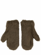 MAX MARA Lvr Exclusive Ombrato Teddy Gloves