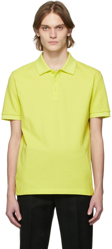 Photo: Bottega Veneta Green Cotton Piqué Polo