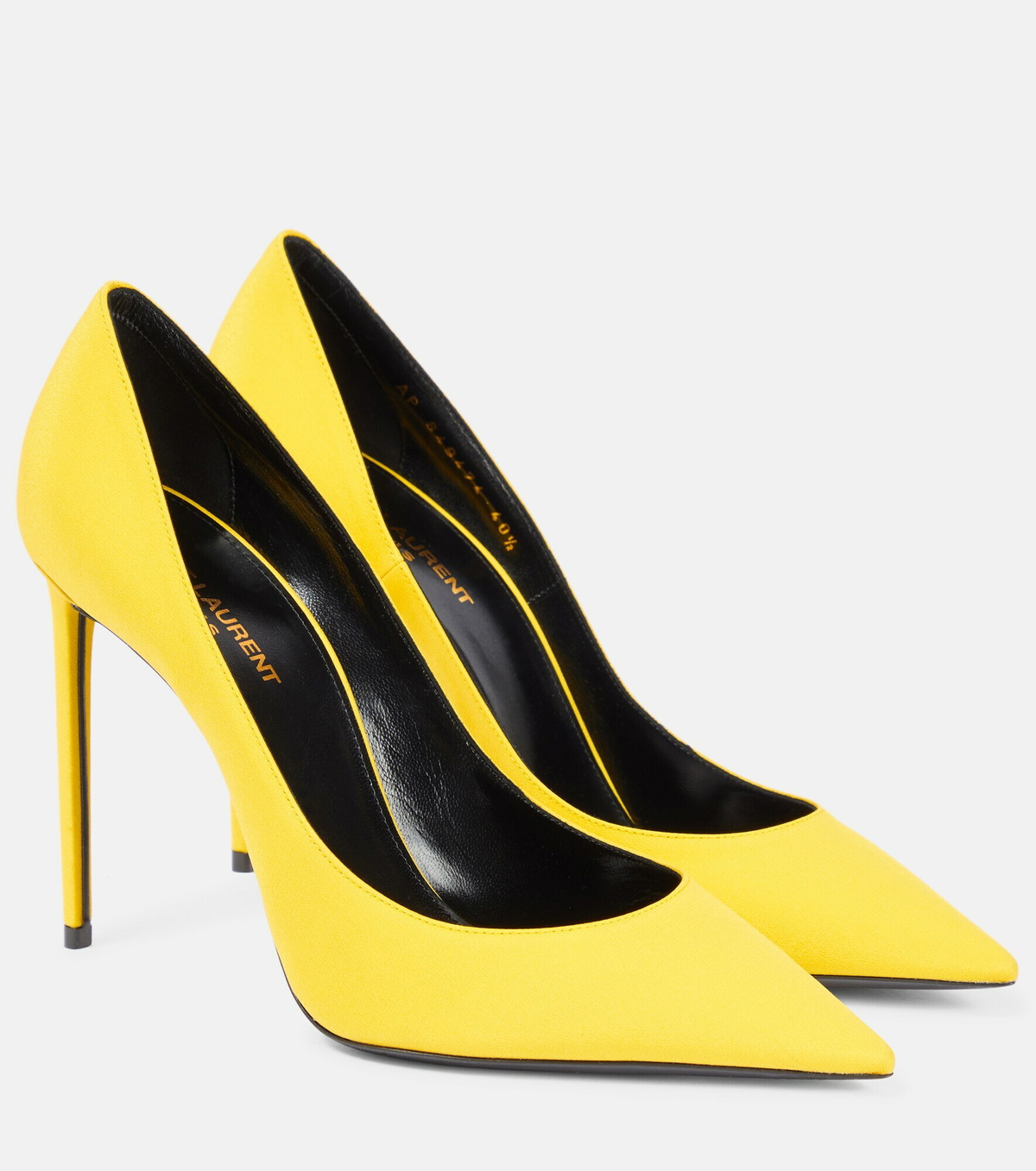 Saint Laurent - Zoe 105 silk crêpe de chine pumps Saint Laurent Saint Laurent Zoe Pumps main image 0