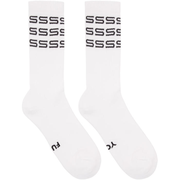 Photo: SSS World Corp White Logo Drexler Ankle Socks