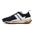 Lanvin Navy and White Running Sneakers