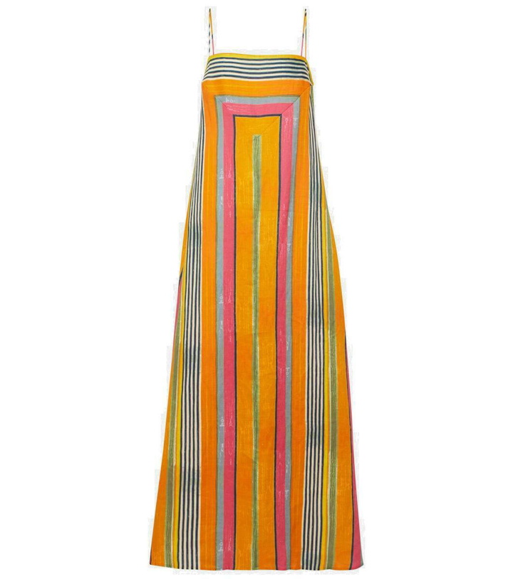 Photo: Staud Laura striped linen maxi dress