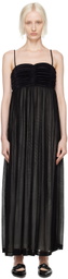 BITE Black Evening Ruche Bandeau Maxi Dress