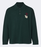 Bode Patch-appliqué wool polo sweater