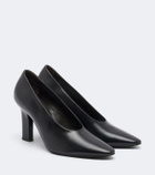 The Row Sylvia leather pumps