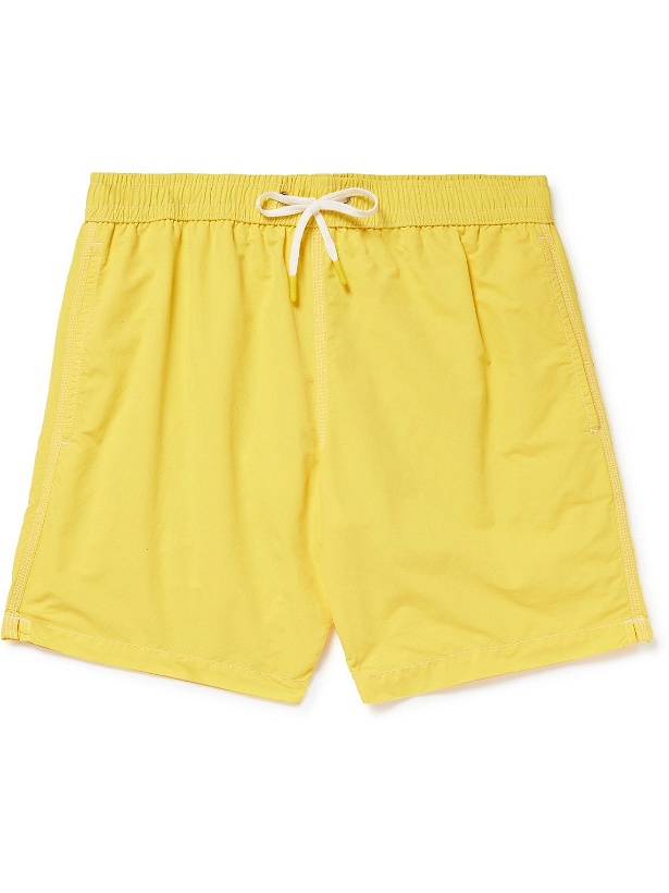 Photo: Hartford - Straight-Leg Mid-Length Swim Shorts - Yellow