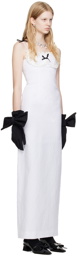 Shushu/Tong White Corset Maxi Dress