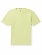 C.P. Company - Resist-Dyed Logo-Print Cotton-Jersey T-Shirt - Yellow