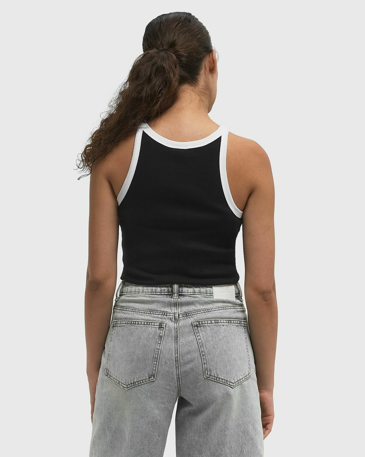 Gestuz GZdrew contrast logo tank Black Womens Tops & Tank