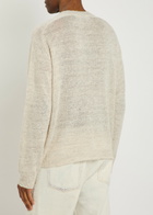 Our Legacy Rue Fine-knit Linen-blend Jumper Ivory
