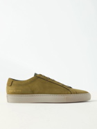 Common Projects - Original Achilles Nubuck and Leather Sneakers - Green