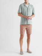 Frescobol Carioca - Felipe Cotton and Linen-Blend Drawstring Shorts - Brown