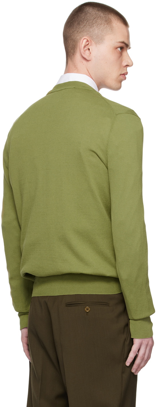 トップス Vivienne Westwood RIPPED CARDIGAN Vivienne Westwood Green Ripped Cardigan Vivienne Westwood