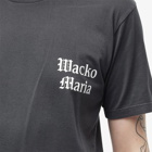 Wacko Maria Men's Type 1 Standard Crew T-Shirt in Black