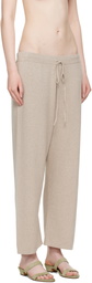 Lauren Manoogian Taupe Capri Lounge Pants