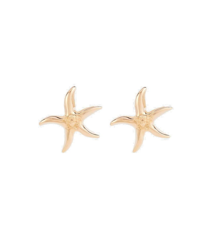 Photo: Versace Barocco Sea logo earrings