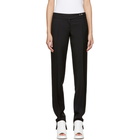 Paco Rabanne Black Pleats and Snaps Trousers