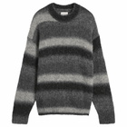 Norse Projects Men's Jonas Gradient Alpaca Sweater in Charcoal Melange