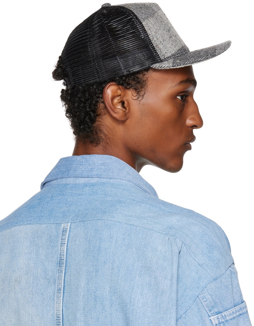 Greg Lauren Gray Check Cap Greg Lauren