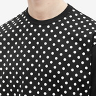 Comme des Garçons Homme Men's Polka Dot T-Shirt in Black