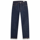 orSlow Men's 1966 Standard Denim Jeans in One Wash