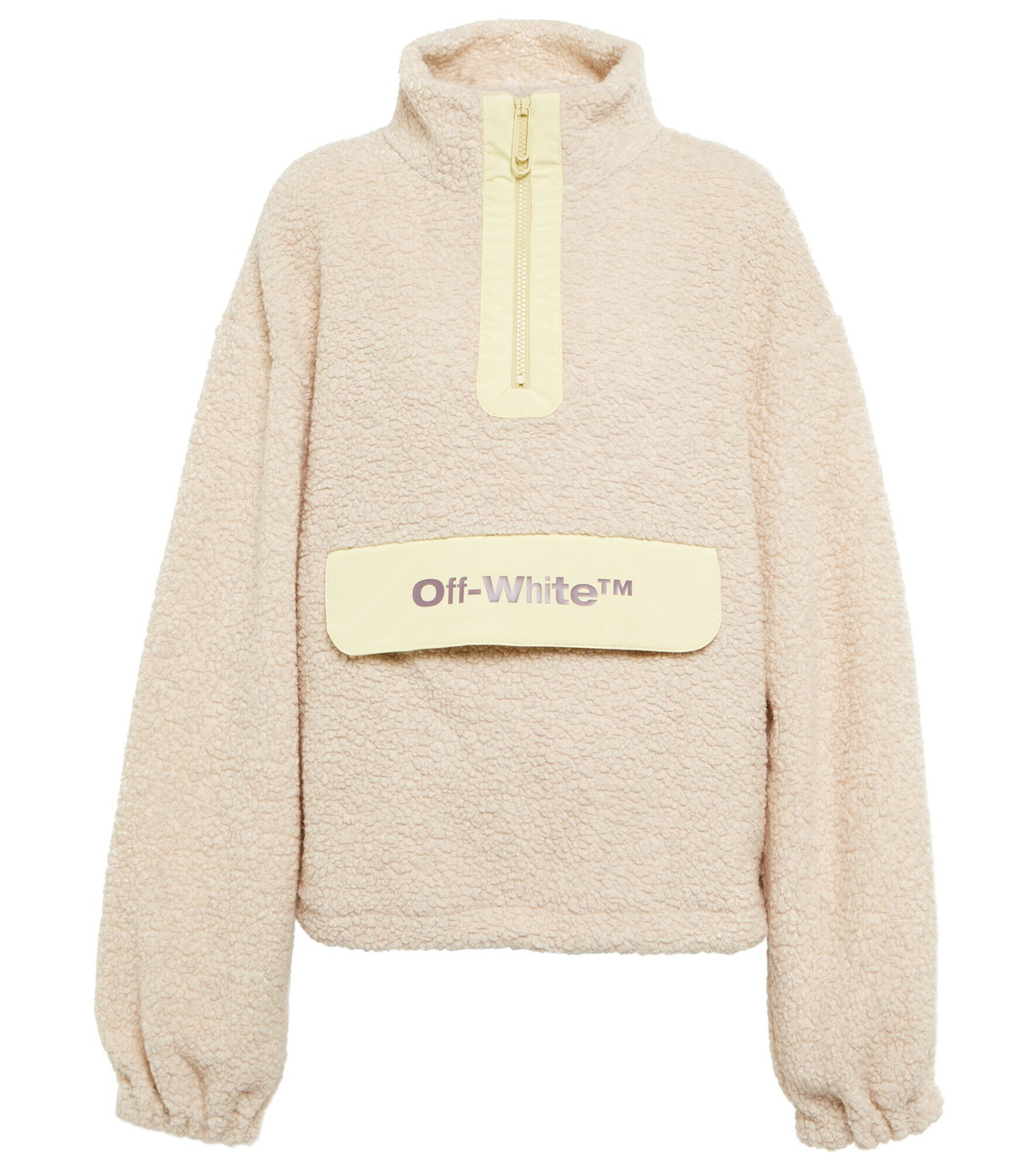 Off-White - Wool-blend bouclé sweatshirt Off-White