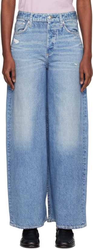 Photo: rag & bone Blue rb Miramar Sofie Ankle-Length Jeans
