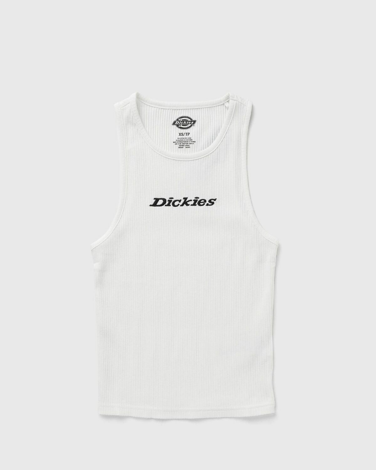 DICKIES RIB TOP Beige Womens Shortsleefe